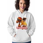Fashion, accesorii si bijuterii - Femei - Imbracaminte femei - Hanorace femei - Hanorac Femei Kendama Roblox Lava, alb, marime 2XL - Infinity.ro