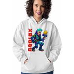 Fashion, accesorii si bijuterii - Femei - Imbracaminte femei - Hanorace femei - Hanorac Femei Kendama Roblox Skin, alb, marime 2XL - Infinity.ro