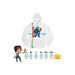 Fashion, accesorii si bijuterii - Femei - Imbracaminte femei - Hanorace femei - Hanorac Femei Kendama Roblox Skin, alb, marime 2XL - Infinity.ro