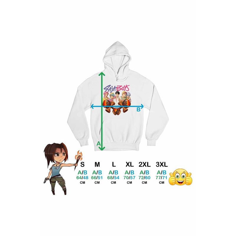 Fashion, accesorii si bijuterii - Femei - Imbracaminte femei - Hanorace femei - Hanorac Femei Kendama Saja Boys Kpop Huntrix Asia, alb, marime 2XL - Infinity.ro