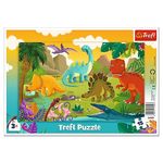 Jucarii, Copii si Bebe - Jucarii si jocuri - Jocuri si puzzle - Puzzle - Puzzle Trefl 15 cu Cadru Dinozauri - Infinity.ro