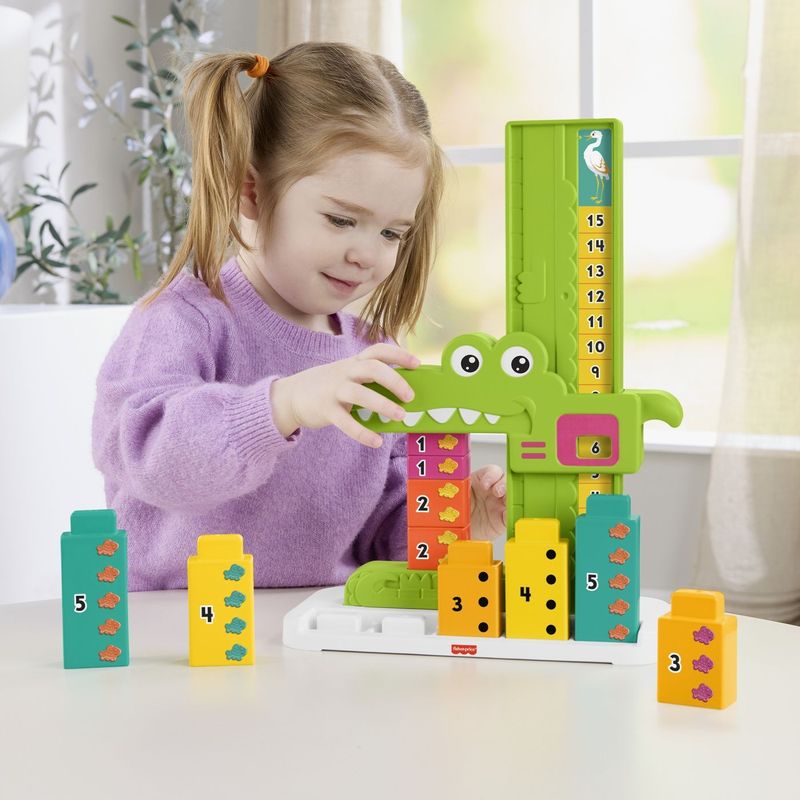 Jucarii, Copii si Bebe - Jucarii si jocuri - Jucarii bebelusi - Jucarii interactive bebelusi - Fisher Price Jucarie Educativa Aligator Stivuibila - Infinity.ro