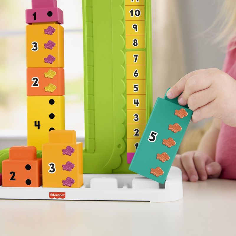 Jucarii, Copii si Bebe - Jucarii si jocuri - Jucarii bebelusi - Jucarii interactive bebelusi - Fisher Price Jucarie Educativa Aligator Stivuibila - Infinity.ro