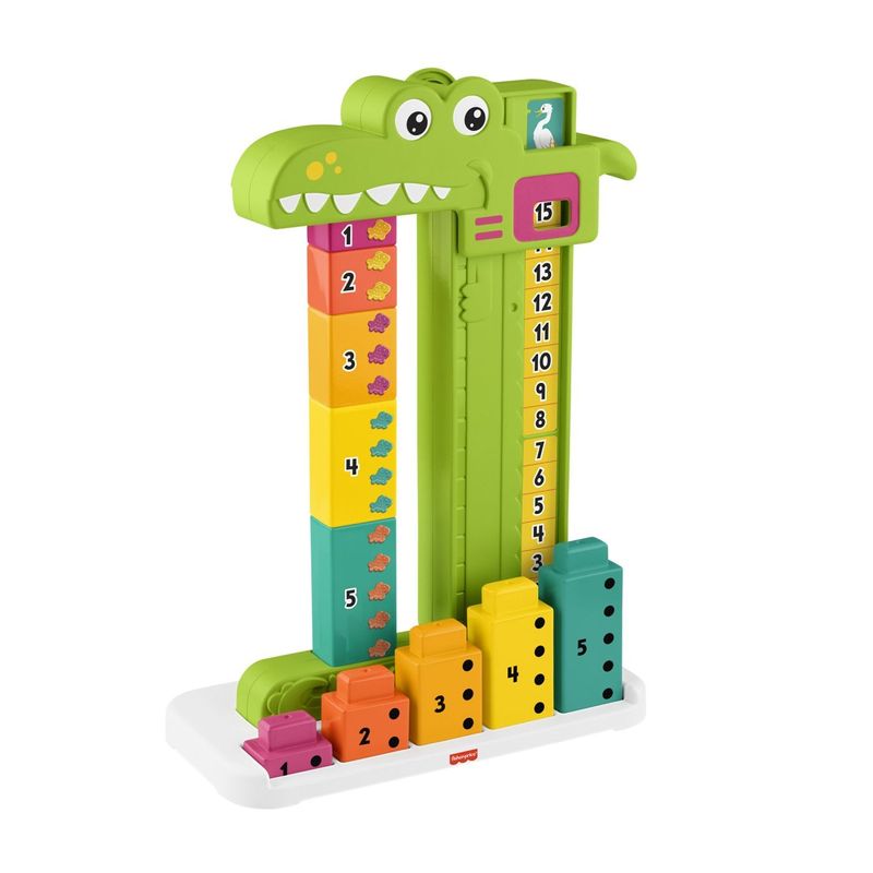 Jucarii, Copii si Bebe - Jucarii si jocuri - Jucarii bebelusi - Jucarii interactive bebelusi - Fisher Price Jucarie Educativa Aligator Stivuibila - Infinity.ro
