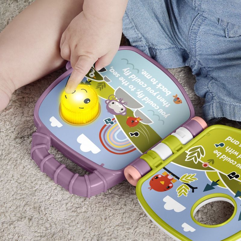 Jucarii, Copii si Bebe - Jucarii si jocuri - Jucarii bebelusi - Jucarii interactive bebelusi - Fisher Price Carte Muzicala Maimutica Mov - Infinity.ro