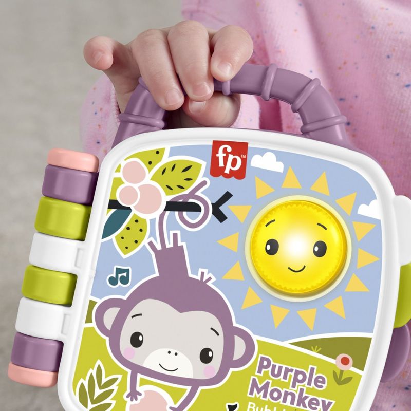 Jucarii, Copii si Bebe - Jucarii si jocuri - Jucarii bebelusi - Jucarii interactive bebelusi - Fisher Price Carte Muzicala Maimutica Mov - Infinity.ro