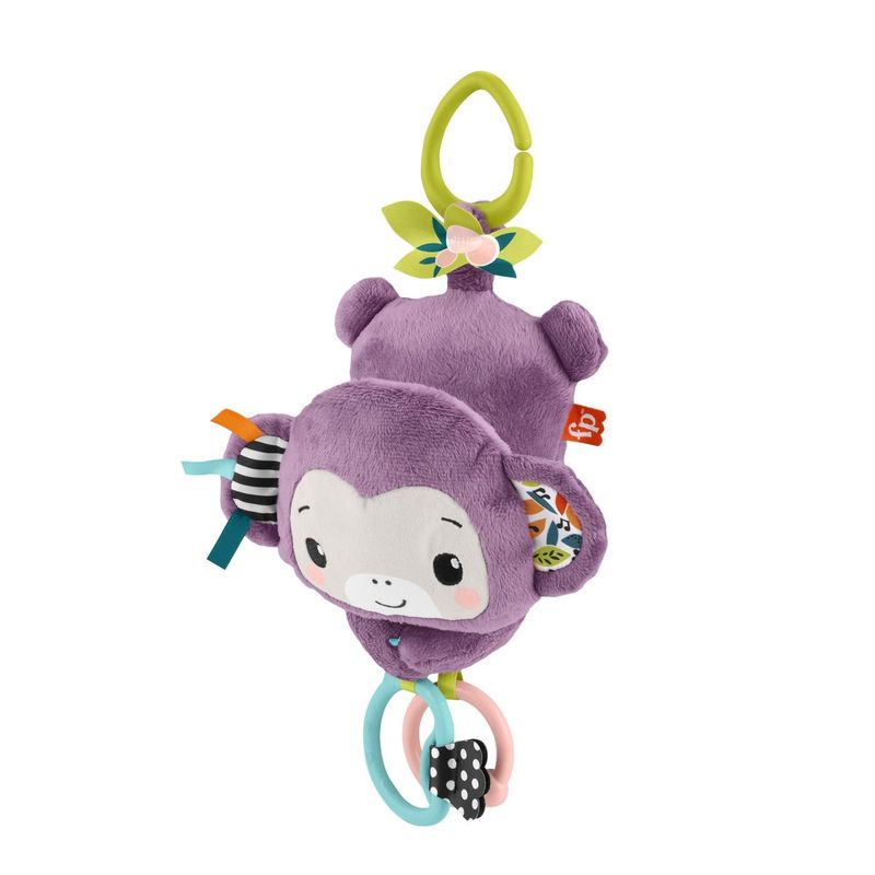Jucarii, Copii si Bebe - Jucarii si jocuri - Jucarii bebelusi - Jucarii pentru carucioare si patut - Fisher Price Jucarie de Agatat Maimutica Mov Muzicala - Infinity.ro