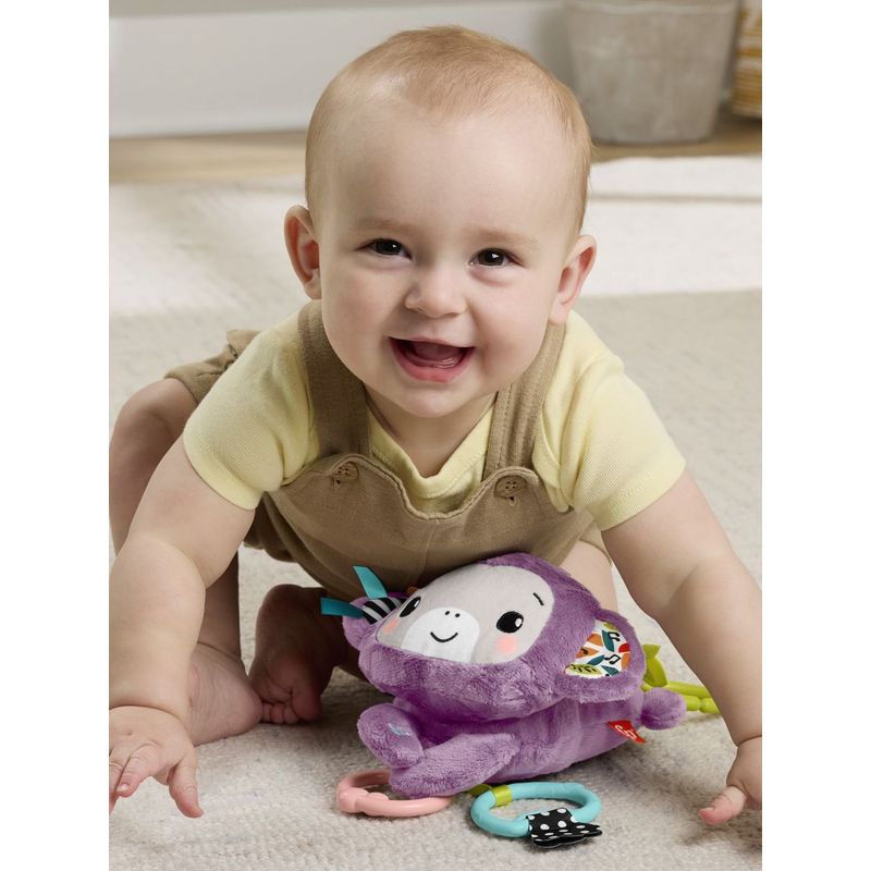 Jucarii, Copii si Bebe - Jucarii si jocuri - Jucarii bebelusi - Jucarii pentru carucioare si patut - Fisher Price Jucarie de Agatat Maimutica Mov Muzicala - Infinity.ro