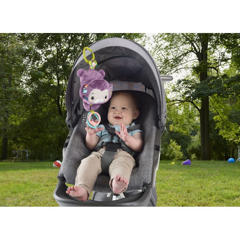 Jucarii, Copii si Bebe - Jucarii si jocuri - Jucarii bebelusi - Jucarii pentru carucioare si patut - Fisher Price Jucarie de Agatat Maimutica Mov Muzicala - Infinity.ro