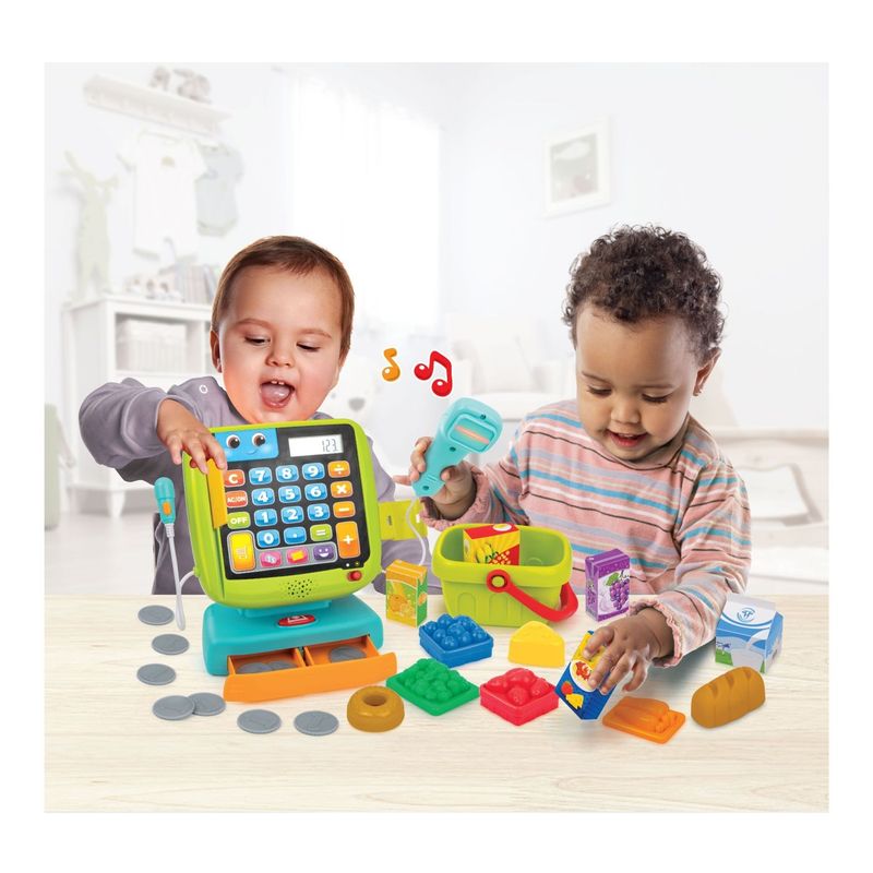 Jucarii, Copii si Bebe - Jucarii si jocuri - Jucarii & jocuri educative - Jucarii interactive - Winfun Set Casa de Marcat Interactiva cu Accesorii - Infinity.ro