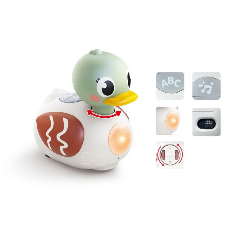 Jucarii, Copii si Bebe - Jucarii si jocuri - Jucarii & jocuri educative - Jucarii interactive - Ratusca Interactiva cu Muzica si Lumini - Infinity.ro