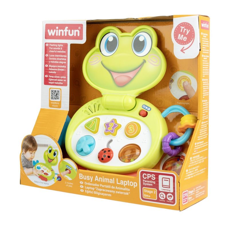 Jucarii, Copii si Bebe - Jucarii si jocuri - Jucarii & jocuri educative - Jucarii interactive - Winfun Laptop Interactiv Broscuta - Infinity.ro