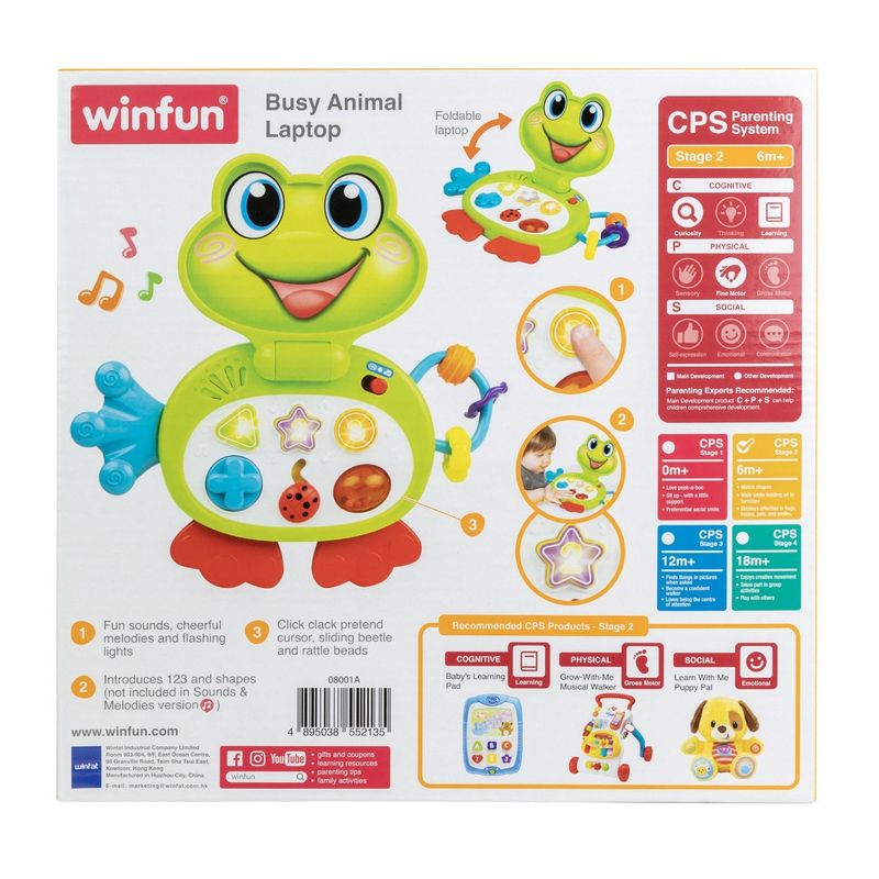 Jucarii, Copii si Bebe - Jucarii si jocuri - Jucarii & jocuri educative - Jucarii interactive - Winfun Laptop Interactiv Broscuta - Infinity.ro