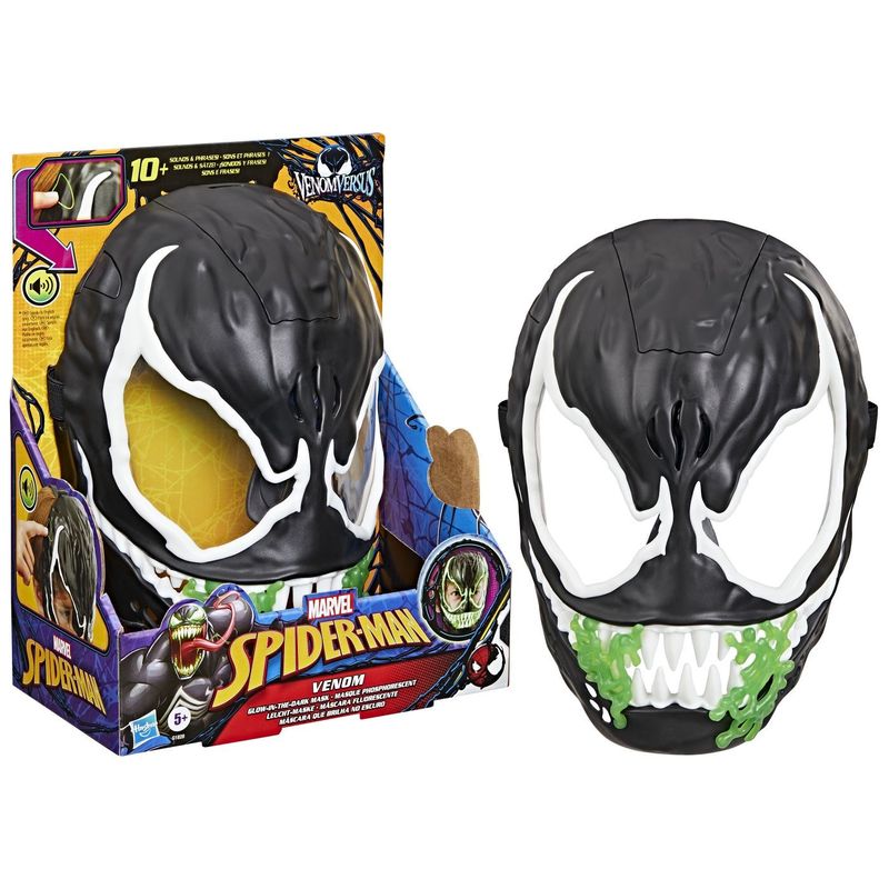 Jucarii, Copii si Bebe - Jucarii si jocuri - Jucarii & jocuri educative - Jucarii interactive - Marvel Spiderman Masca Glow in the Dark Venom Interactiva - Infinity.ro