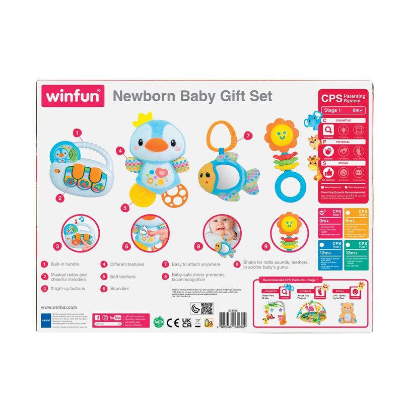 Jucarii, Copii si Bebe - Jucarii si jocuri - Jucarii & jocuri educative - Jucarii interactive - Winfun Set Jucarii Interactive Cadou pentru Nou Nascuti - Infinity.ro