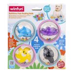 Jucarii, Copii si Bebe - Jucarii si jocuri - Jucarii bebelusi - Jucarii de baie - Winfun Water Fun Set 4 Bile Senzoriale pentru Baie - Infinity.ro