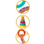 Jucarii, Copii si Bebe - Jucarii si jocuri - Jucarii bebelusi - Jucarii interactive bebelusi - Winfun Stivuitor cu Inele Senzorial - Infinity.ro