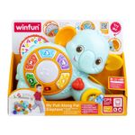 Jucarii, Copii si Bebe - Jucarii si jocuri - Jucarii bebelusi - Jucarii interactive bebelusi - Winfun Jucarie de Tras Elefant cu Sunete si Lumini - Infinity.ro