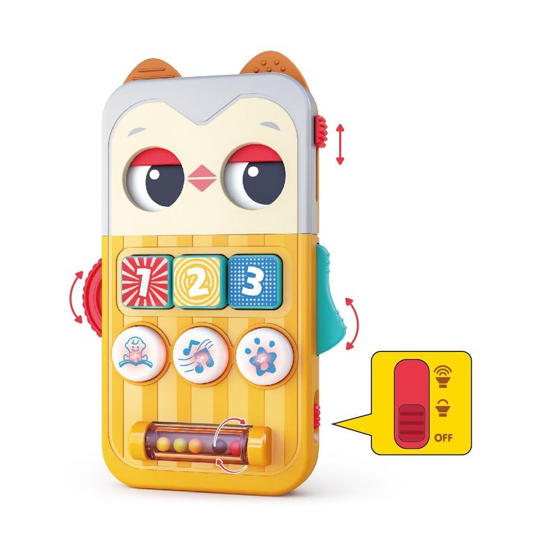 Jucarii, Copii si Bebe - Jucarii si jocuri - Jucarii bebelusi - Jucarii interactive bebelusi - Mini Tablita Educativa Bufnita cu Muzica si Lumini - Infinity.ro