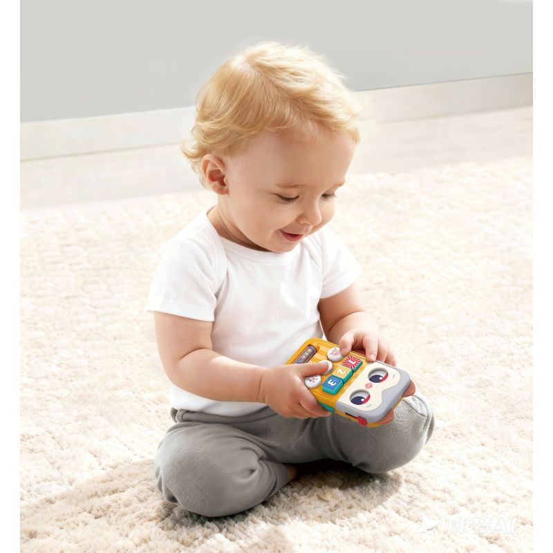 Jucarii, Copii si Bebe - Jucarii si jocuri - Jucarii bebelusi - Jucarii interactive bebelusi - Mini Tablita Educativa Bufnita cu Muzica si Lumini - Infinity.ro