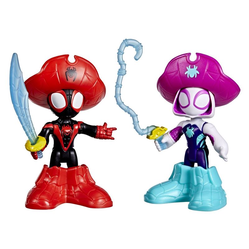 Jucarii, Copii si Bebe - Jucarii si jocuri - Figurine - Spidey si Prietenii lui Uimitori Marvel Water Webs Set 2 Figurine Ghost Spider si Pirate Spin cu Accesorii - Infinity.ro
