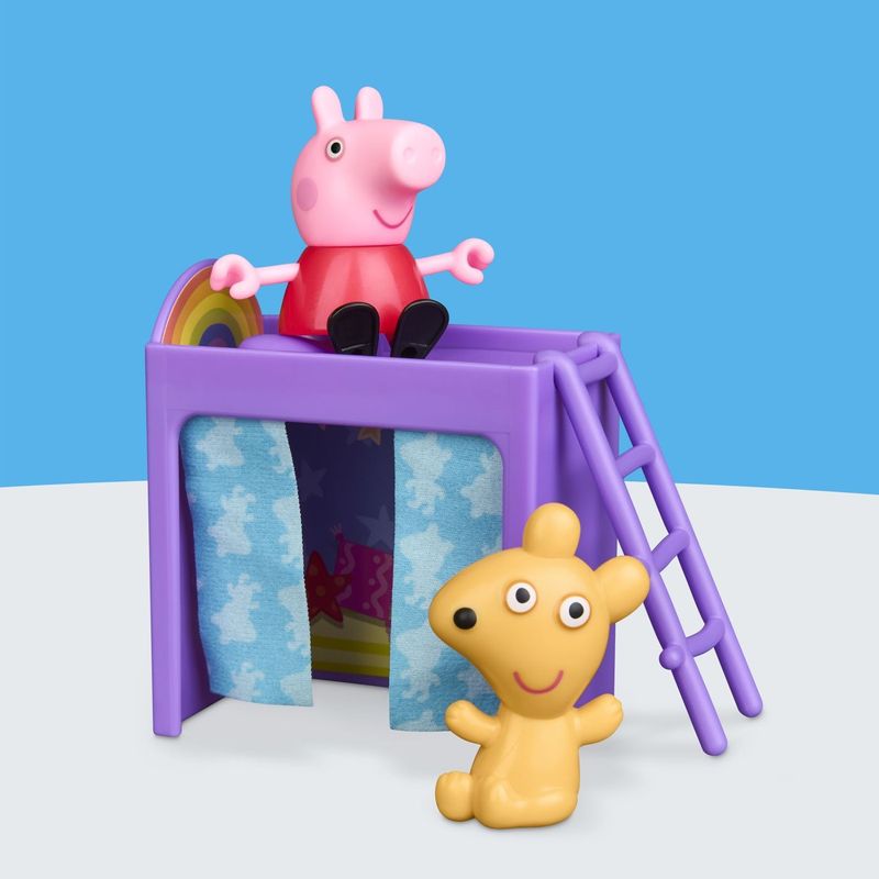 Jucarii, Copii si Bebe - Jucarii si jocuri - Figurine - Peppa Pig Set de Joaca Dormitorul lui Peppa cu Figurine si Accesorii - Infinity.ro