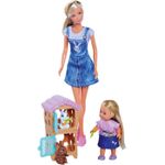 Jucarii, Copii si Bebe - Jucarii si jocuri - Papusi si accesorii - Papusi - Steffi Love Set Familia Iepurasilor cu 2 Papusi si Accesorii - Infinity.ro