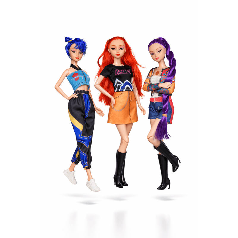 Jucarii, Copii si Bebe - Jucarii si jocuri - Papusi si accesorii - Papusi - Fayola Set 3 Papusi K-POP / KPOP Vanatorii de Demoni - Infinity.ro