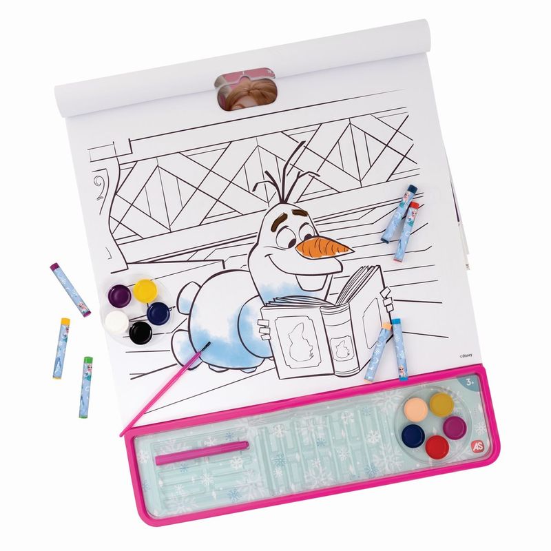 Jucarii, Copii si Bebe - Jucarii si jocuri - Jucarii & jocuri educative - Seturi pictura si desen - Happi Hobbi Set pentru Pictura 5IN1 Gigablock Frozen Aventura Inghetata - Infinity.ro