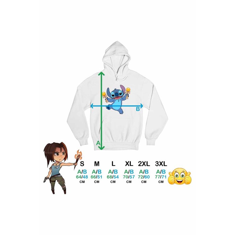 Fashion, accesorii si bijuterii - Femei - Imbracaminte femei - Hanorace femei - Hanorac Femei Kendama Stitch Lilo Desene Animate, alb, marime 2XL - Infinity.ro