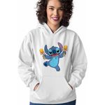 Fashion, accesorii si bijuterii - Femei - Imbracaminte femei - Hanorace femei - Hanorac Femei Kendama Stitch Lilo Desene Animate, alb, marime 2XL - Infinity.ro