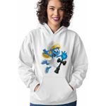 Fashion, accesorii si bijuterii - Femei - Imbracaminte femei - Hanorace femei - Hanorac Femei Kendama Strumfita Strumfii Gargamel, alb, marime 2XL - Infinity.ro