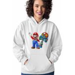 Fashion, accesorii si bijuterii - Femei - Imbracaminte femei - Hanorace femei - Hanorac Femei Kendama Super Mario Bros Galaxy, alb, marime 2XL - Infinity.ro