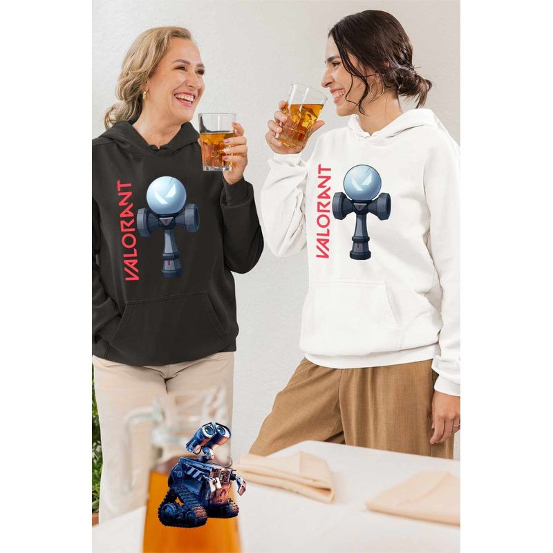 Fashion, accesorii si bijuterii - Femei - Imbracaminte femei - Hanorace femei - Hanorac Femei Kendama Valorant Gamer Rank Agent, alb, marime 2XL - Infinity.ro