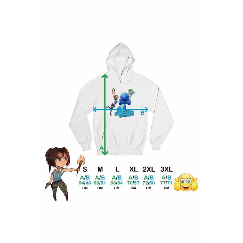 Fashion, accesorii si bijuterii - Femei - Imbracaminte femei - Hanorace femei - Hanorac Femei Kendama Zootopia Gary Judy Politist Sarpe Iepure, alb, marime 2XL - Infinity.ro