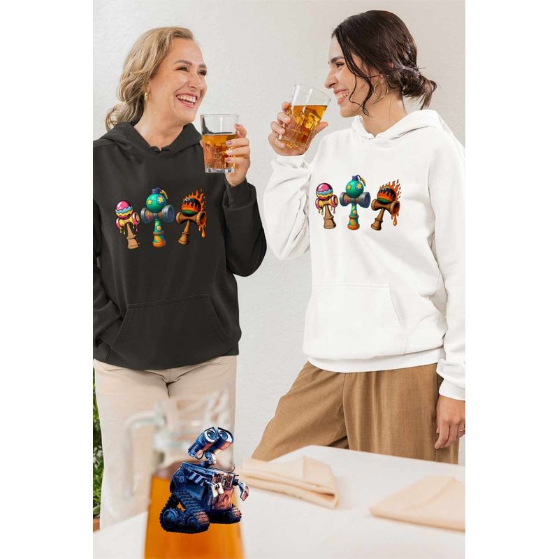 Fashion, accesorii si bijuterii - Femei - Imbracaminte femei - Hanorace femei - Hanorac Femei Kendame Legendare Epic Game, alb, marime 2XL - Infinity.ro