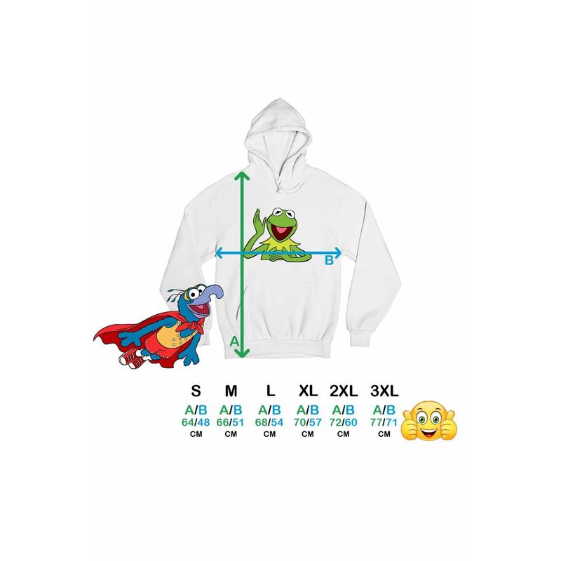 Fashion, accesorii si bijuterii - Femei - Imbracaminte femei - Hanorace femei - Hanorac Femei Kermit the Frog The Muppets, alb, marime 2XL - Infinity.ro