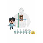 Fashion, accesorii si bijuterii - Femei - Imbracaminte femei - Hanorace femei - Hanorac Femei Kpop BTS Eyes Bangtan, alb, marime 2XL - Infinity.ro