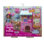 Jucarii, Copii si Bebe - Jucarii si jocuri - Papusi si accesorii - Papusi - Barbie Family and Friends Set Clubul lui Chelsea Zi de Nastere - Infinity.ro