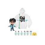 Fashion, accesorii si bijuterii - Femei - Imbracaminte femei - Hanorace femei - Hanorac Femei Kpop Enhypen Cartoon Merch, alb, marime 2XL - Infinity.ro