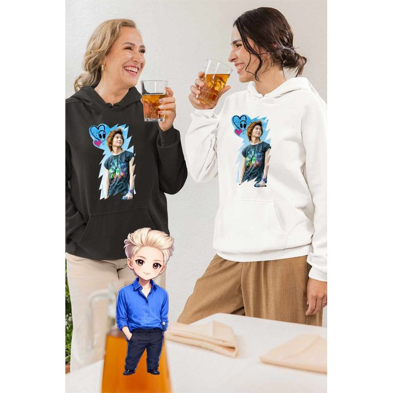 Fashion, accesorii si bijuterii - Femei - Imbracaminte femei - Hanorace femei - Hanorac Femei Kpop Taemin Vibe, alb, marime 2XL - Infinity.ro