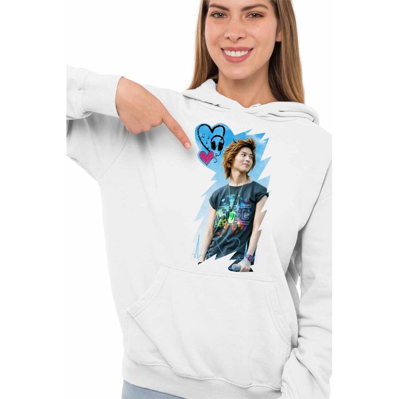 Fashion, accesorii si bijuterii - Femei - Imbracaminte femei - Hanorace femei - Hanorac Femei Kpop Taemin Vibe, alb, marime 2XL - Infinity.ro