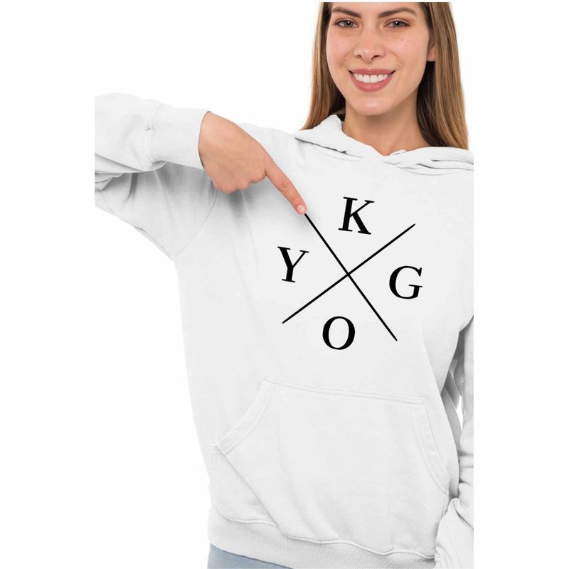 Fashion, accesorii si bijuterii - Femei - Imbracaminte femei - Hanorace femei - Hanorac Femei Kygo, alb, marime 2XL - Infinity.ro