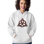 Fashion, accesorii si bijuterii - Femei - Imbracaminte femei - Hanorace femei - Hanorac Femei Led Zeppelin Triquetra Vikings, alb, marime 2XL - Infinity.ro