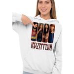 Fashion, accesorii si bijuterii - Femei - Imbracaminte femei - Hanorace femei - Hanorac Femei Led Zeppelin Legend Merch, alb, marime 2XL - Infinity.ro
