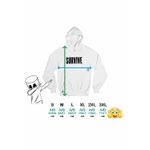 Fashion, accesorii si bijuterii - Femei - Imbracaminte femei - Hanorace femei - Hanorac Femei Lewis Capaldi Survive, alb, marime 2XL - Infinity.ro