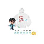Fashion, accesorii si bijuterii - Femei - Imbracaminte femei - Hanorace femei - Hanorac Femei Live Love BTS Bangtan K-Pop, alb, marime 2XL - Infinity.ro