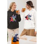 Fashion, accesorii si bijuterii - Femei - Imbracaminte femei - Hanorace femei - Hanorac Femei Lilo Stitch Dans Hawaii, alb, marime 2XL - Infinity.ro