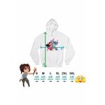 Fashion, accesorii si bijuterii - Femei - Imbracaminte femei - Hanorace femei - Hanorac Femei Lilo Stitch Dans Hawaii, alb, marime 2XL - Infinity.ro