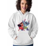 Fashion, accesorii si bijuterii - Femei - Imbracaminte femei - Hanorace femei - Hanorac Femei Lilo Stitch Dans Hawaii, alb, marime 2XL - Infinity.ro